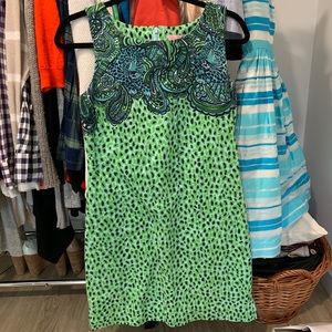Never worn Lilly Pulitzer navy & green Print Dress